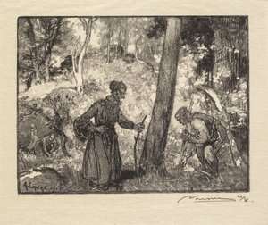 Fontainebleau-erdő: Gombavadászok a Rocher Bernardnál