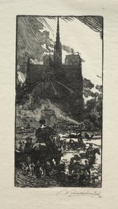 The Watering Place at Point St. Louis alkotó: Auguste Louis Lepère