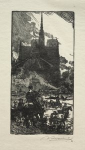 LAbreuvoir a Point St. Louis. alkotó: Auguste Louis Lepère