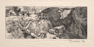 A homokkőbánya alkotó: Auguste Louis Lepère