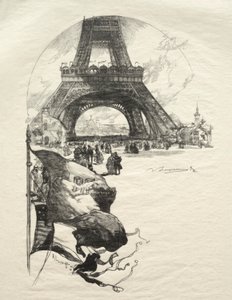 Eiffel-torony. alkotó: Auguste Louis Lepère