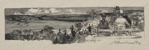 A Solle völgye. alkotó: Auguste Louis Lepère