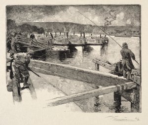 Az omnibusz garázs alkotó: Auguste Louis Lepère