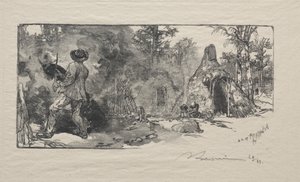 Charbonnierek, 1887. alkotó: Auguste Louis Lepère
