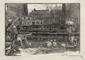 Gipszkirakodók alkotó: Auguste Louis Lepère