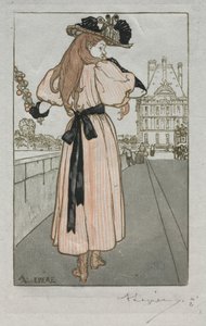 Párizsi Almanach, 1897: Tavasz, 1897. alkotó: Auguste Louis Lepère