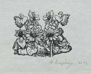 Párizsi Almanach, 1897: Farokdarab, Nyár, 1897. alkotó: Auguste Louis Lepère