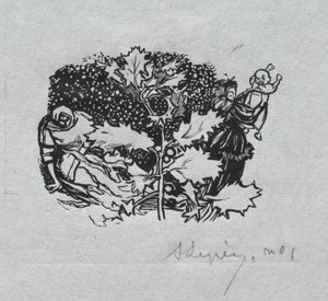 Párizsi Almanach, 1897: Farokdarab, tél alkotó: Auguste Louis Lepère