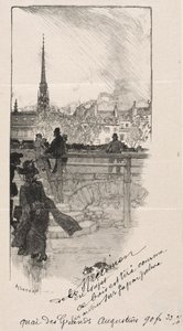 Quai des Grands Augustins. alkotó: Auguste Louis Lepère