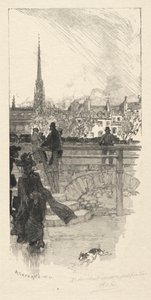 Quai des Grands Augustins, Párizs alkotó: Auguste Louis Lepère
