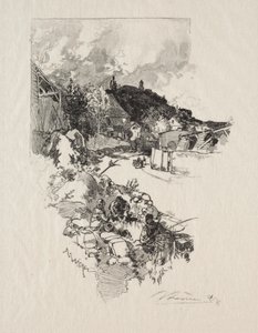 Út Versailles-ba. alkotó: Auguste Louis Lepère