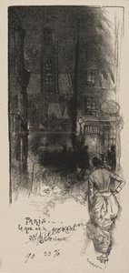 Rue de la Montagne, St. Genevieve alkotó: Auguste Louis Lepère