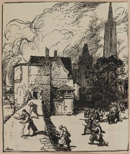 A Maubeuge-ok ostroma alkotó: Auguste Louis Lepère