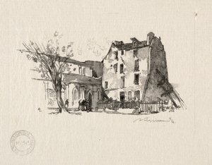 Szegény Szent Julien: A presbitérium. alkotó: Auguste Louis Lepère