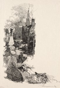 Egy nagy ember szobra. alkotó: Auguste Louis Lepère