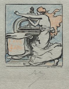 A nyomtató. alkotó: Auguste Louis Lepère
