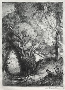 A szakadék júniusban alkotó: Auguste Louis Lepère