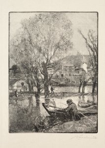 A Billancourt-sziget egyik sarka alkotó: Auguste Louis Lepère