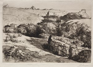 Kilátás a La Meule kikötőre alkotó: Auguste Louis Lepère