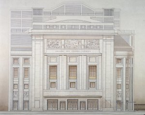 Theatre des Champs-Elysees: homlokzat - Perret projektje