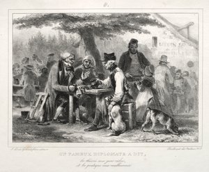 Album 1832-hez: Egy híres diplomata azt mondta..., 1832. alkotó: Auguste Raffet