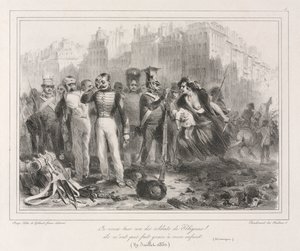 1831-es album: Meg akarok ölni az egyik Polignacs katonát. Nem kímélték a 18 éves Historic gyerekemet alkotó: Auguste Raffet