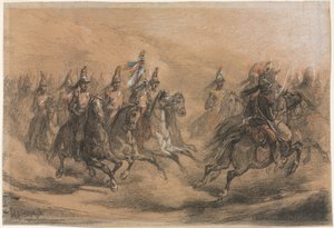 Lovassági roham alkotó: Auguste Raffet