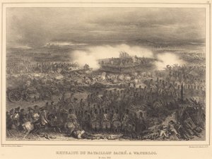Elvonulás Waterlooban alkotó: Auguste Raffet