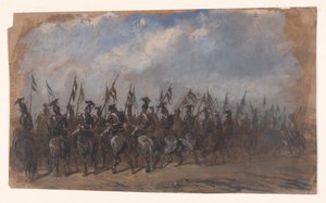 Lándzsások százada alkotó: Auguste Raffet