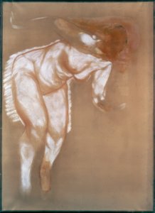 Tanulmány egy ülő akthoz alkotó: Auguste Renoir
