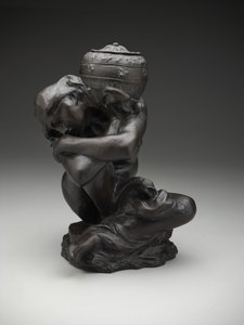 Elesett kariatida urnát hordozó alkotó: Auguste Rodin