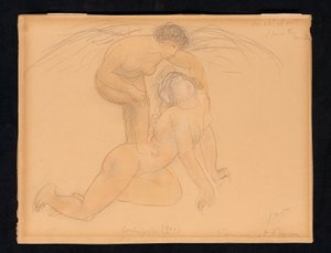 Ámor és psziché, 1900 körül alkotó: Auguste Rodin