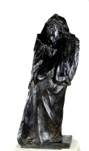 Balzac tiszteletének emlékműve Az utolsó tanulmány előtt. Auguste Rodin (1840-1917) szobra 1897 Párizs, Musee Rodin alkotó: Auguste Rodin