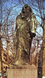 Honore de Balzac (1799-1850) emlékműve (bronz) alkotó: Auguste Rodin
