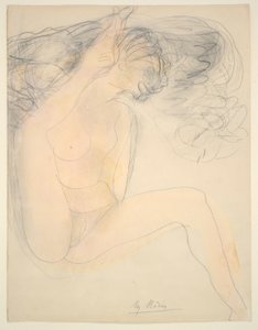 Nude - sarok a fülön alkotó: Auguste Rodin