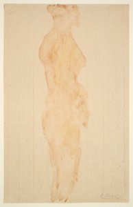 Meztelenül, oldalnézetben alkotó: Auguste Rodin