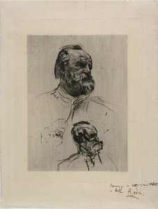 Victor Hugo portréja, háromnegyedes nézet alkotó: Auguste Rodin