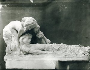 A költő feltámadása (gipsz) alkotó: Auguste Rodin