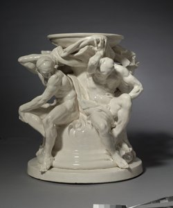 Titans, Support for a Vase, Albert-Ernest Carrier-Belleuse tervezte alkotó: Auguste Rodin
