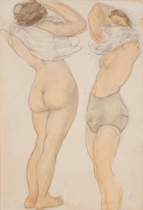 Két ábra, n.d. alkotó: Auguste Rodin