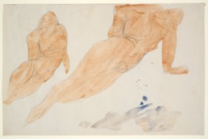 Két fekvő akt alkotó: Auguste Rodin