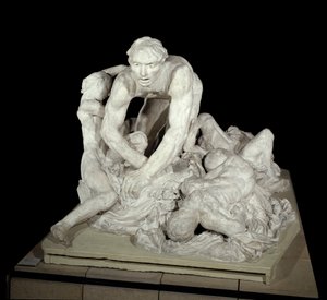 Ugolin Ugolin (Gróf Ugolino della Gherardesca), pisai zsarnok, a haza árulója, négy gyermekével körülvéve. A pokolban megidézett karakter Dante Alighieri (1265-1321) „Az isteni színjáték” (La Divina Commedia) című művében. Auguste Rod szobra alkotó: Auguste Rodin