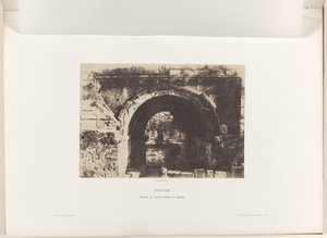 A Latinok Mária templomának boltíve, Jeruzsálem Jeruzsálem. Portail de Sainte Marie la Grande (cím a tárgyon)
