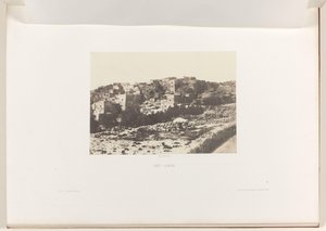 Betlehem látképe Beit Lehem (cím a tárgyon) alkotó: Auguste Salzmann