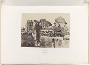 Kilátás a jeruzsálemi Szent Sír-templomra Jeruzsálem. Szent Sír. Vue generale (cím az objektumon)