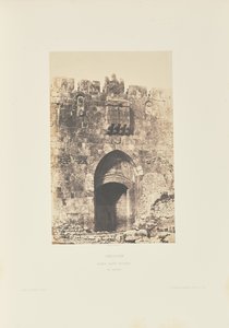 Jeruzsálem. Szent István kapuja. Külső nézet alkotó: Auguste Salzmann