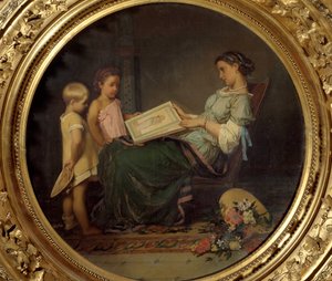 Olvasólecke Auguste Toulmouche festménye (1829-1890) 1854 Párizs, Musée d