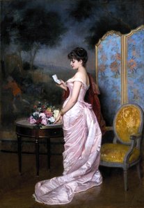 "A szerelmes levél" Auguste Toulmouche-tól