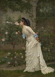 Nő és rózsák, 1879