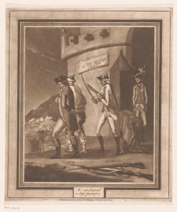 Katonák két fogollyal a toronyban Ne lepődj meg/ ne soyez pas surpris (cím a tárgyon) alkotó: Auguste de Bouillé